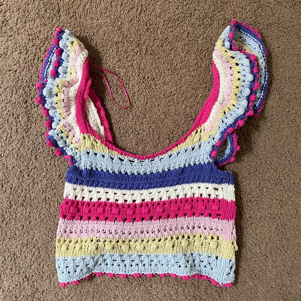 Zara Crochet Crop Top